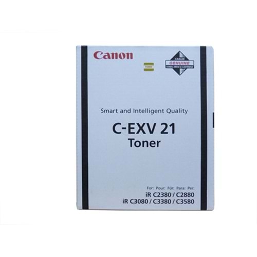 Canon C-EXV 21 Siyah Toner, IR C 2880,3380,0452B002AA, Orjinal