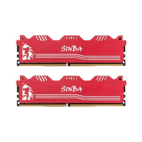 Leven SINBA DDR4 3200Mhz 8GB UDIMM Ram - Kırmızı