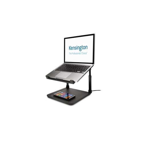Kensington SmartFit Kablosuz Telefon Şarj Padli Laptop Yükseltici -Siyah