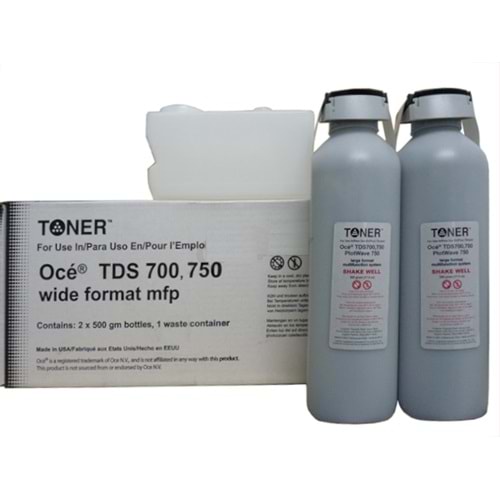 Oce,Toner Blk.TDS 700,750, 1060047449, 500 g Bottle,CF (Made in USA)