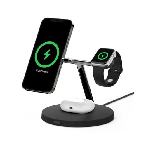 Belkin BOOST↑CHARGE™ PRO 3-in-1 Wireless Charger with MagSafe 15W