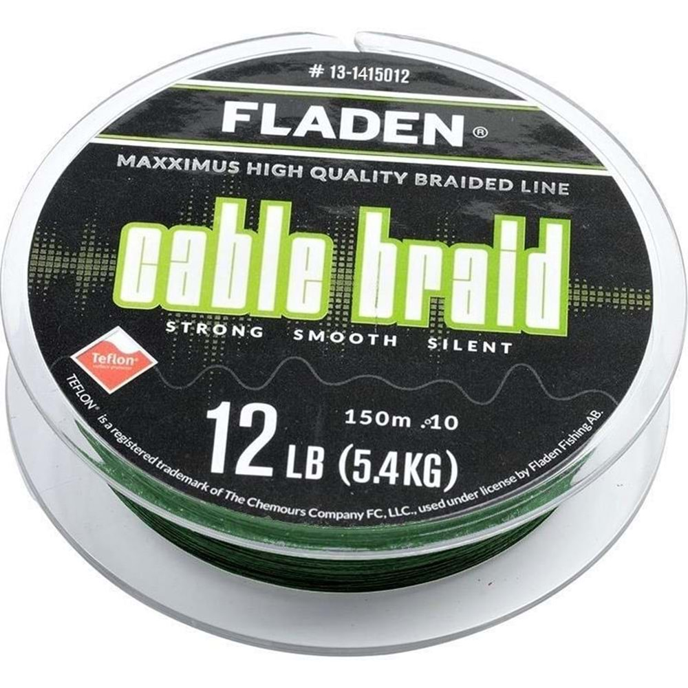 Fladen Maxximus Cable Braid 150M Yeşil İp Misina - 0.20MM