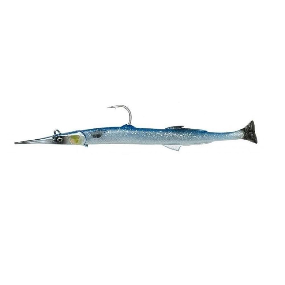 Savage gear Line Thru Blue Needlefish Pulsetail 2+1 30cm 85gr Silikon Zargana Sahtesi