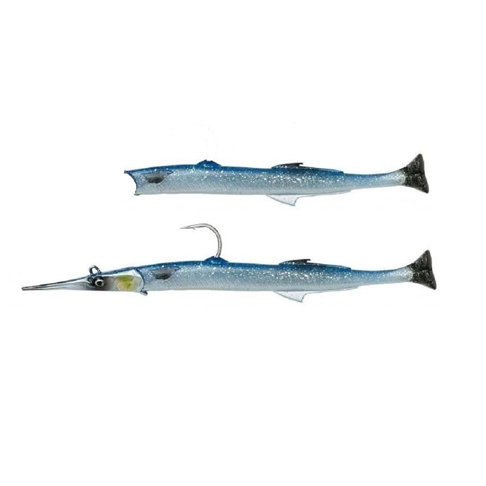 Savage gear Line Thru Blue Needlefish Pulsetail 2+1 30cm 85gr Silikon Zargana Sahtesi