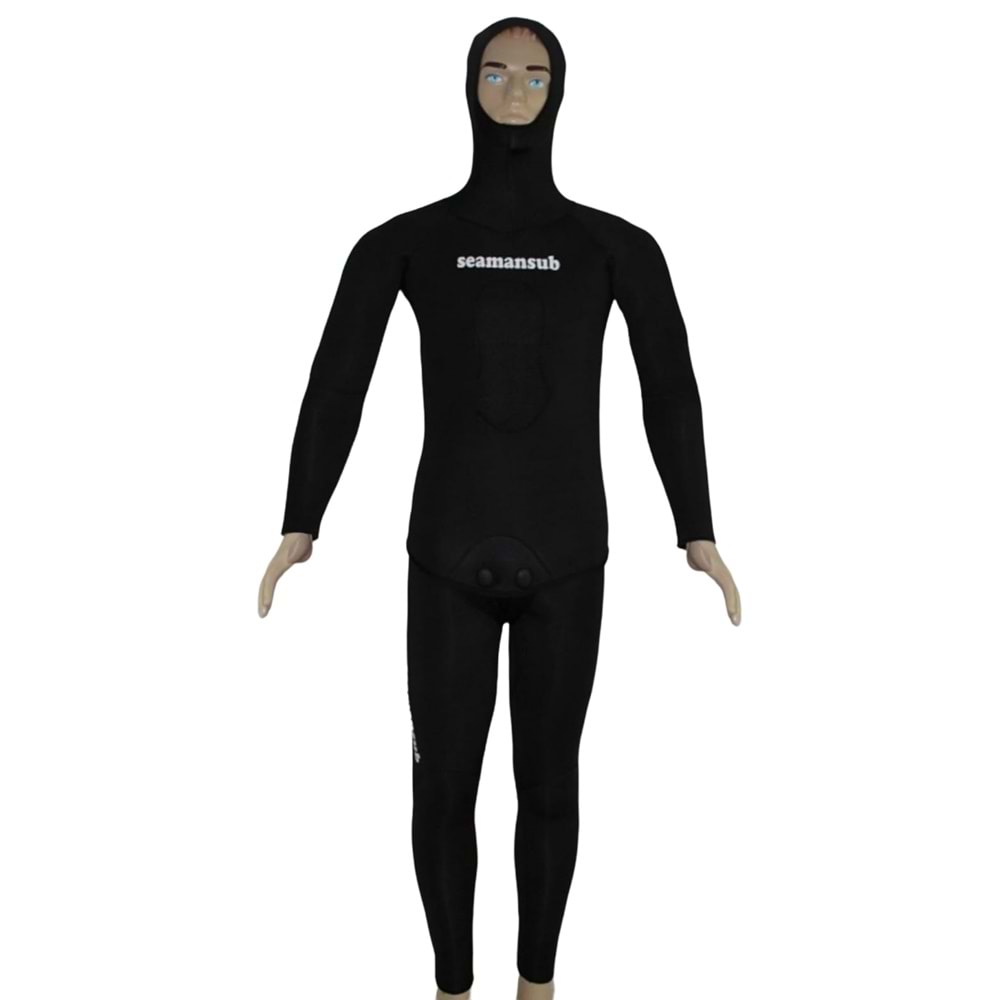 SEAMAN 5mm SİYAH AVCI DALIŞ ELBİSESİ - XL