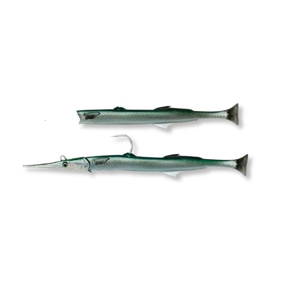 Savage Gear Needlefish Pulsetail 2+1 30 cm 105gr Green Silikon Zargana Sahtesi