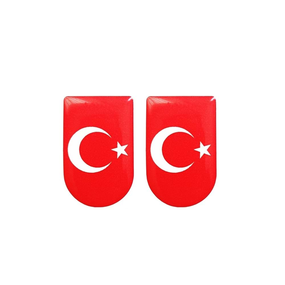 YT Hobby Şarjör Kapağı Sticker Etiket 2 Adet TÜRK Bayraklı