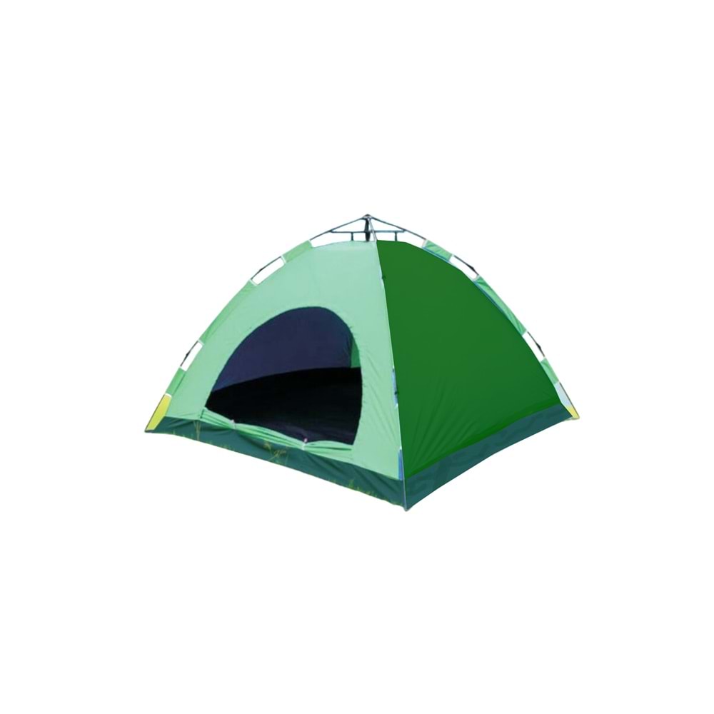 Crown Yeşil Otomatik Kamp Çadırı 4 Kişilik 200x200x140cm