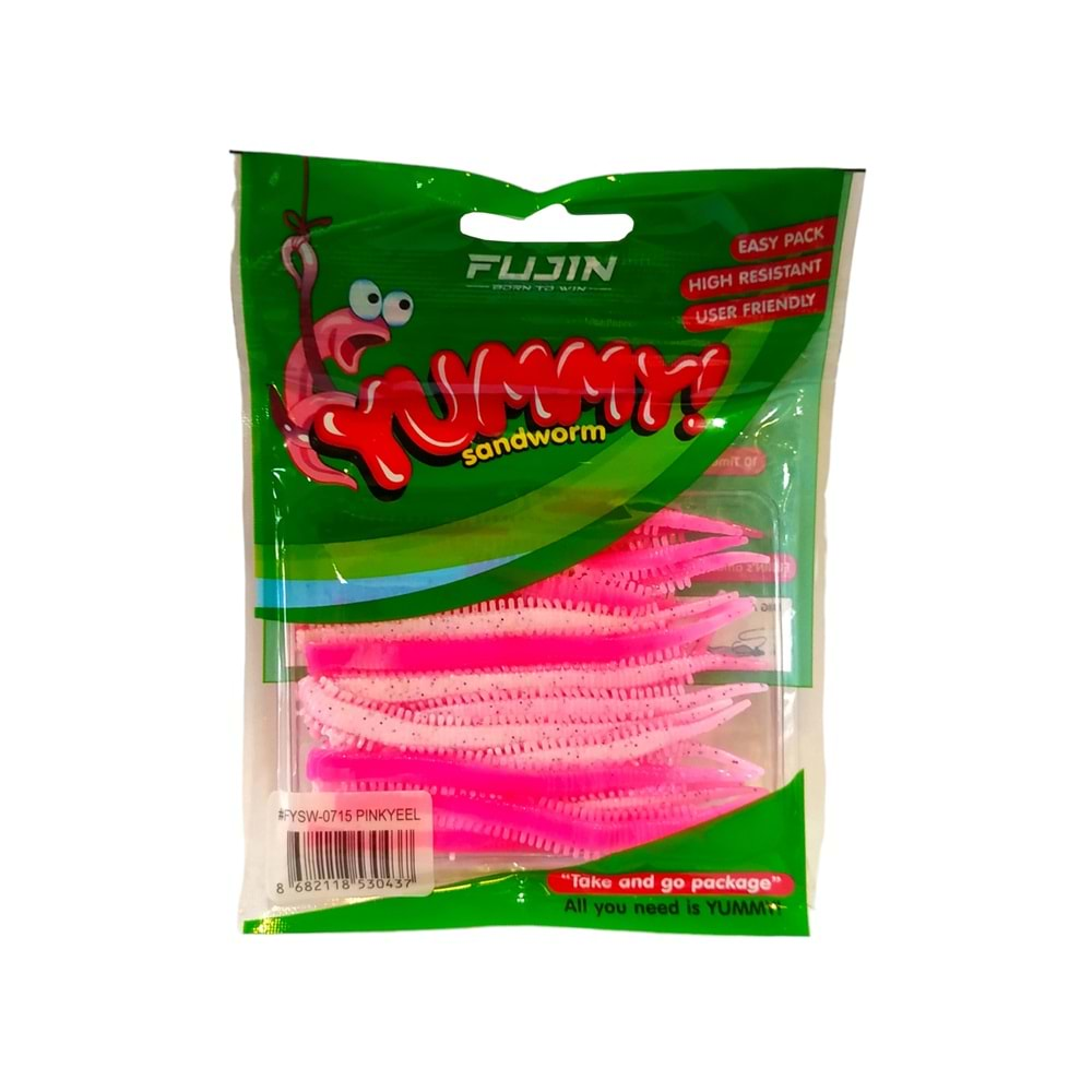 Fujin Yummy Sandworm 7cm LRF Silikon Yemi - PİNKYEEL