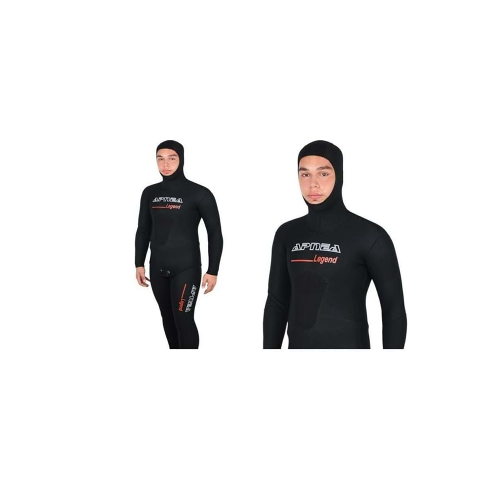 5mm Apnea Legend Black Kuru Giyim İçi Havlulu Dalış Elbisesi - 3XL