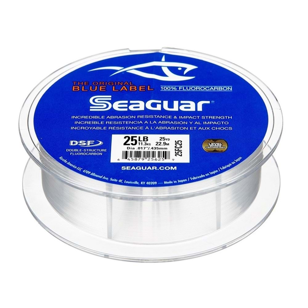0.285mm Seaguar Blue Label %100 Fluoro Carbon Misina 22.9 metre