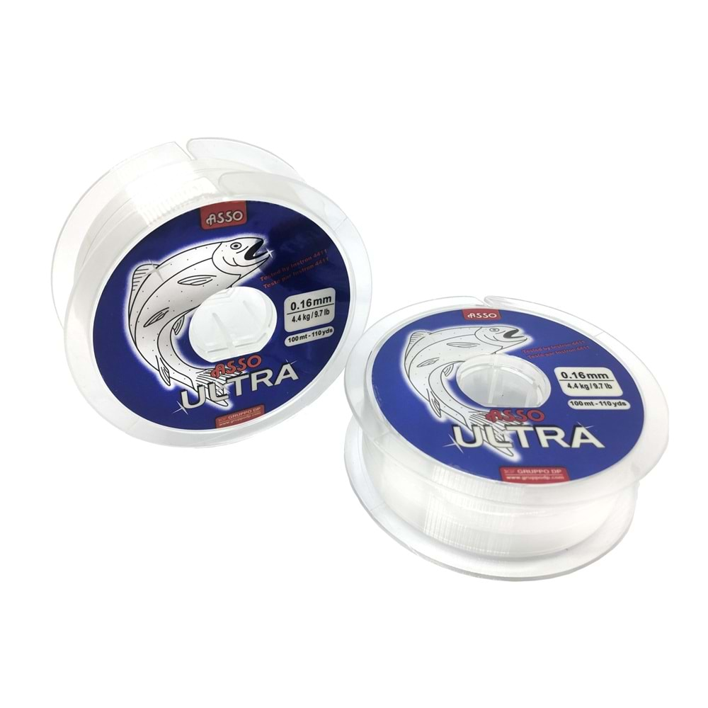 Asso Ultra Paralelling 100mt Monofilament Misina Beyaz - 0.22MM