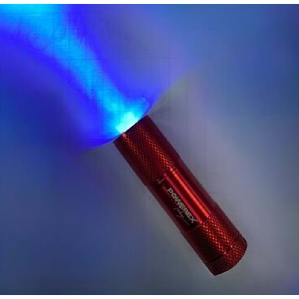 Powerex UV Mor Işık El Feneri Mavi Gövde
