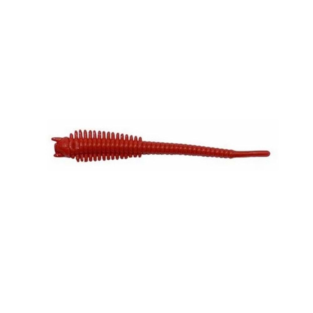 Spiinx Sandworm 6cm 18P Hot Red Lrf Silikon Sahte Yem
