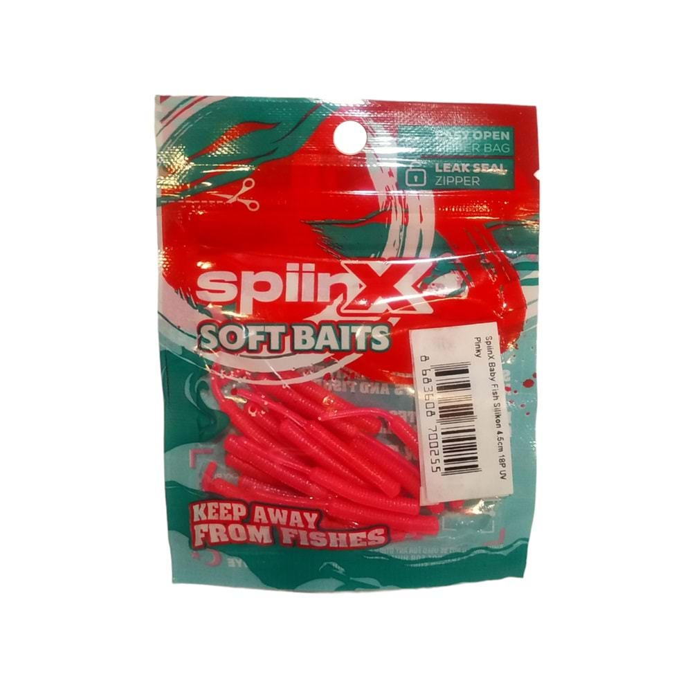 SpiinX Baby Fish Silikon 4.5cm 18P UV Pinky