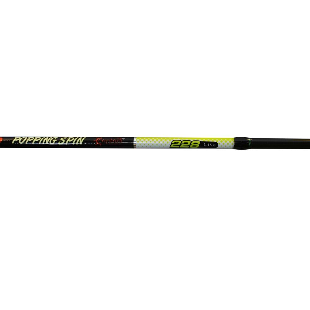 Captain 1351 Popping 2 Parça LRF Spin Kamış 3-15gr Atar 228cm