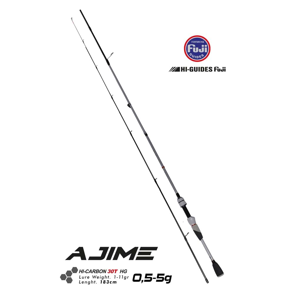 Fujin Ajime 183cm 05-5gr LRF High Carbon 30-t HG Olta Kamışı FAJ-602UL