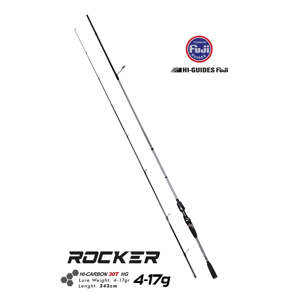 Fujin Rocker 243cm 4-17gr LRF High Carbon 30-T HG Olta Kamışı FRKR-802L