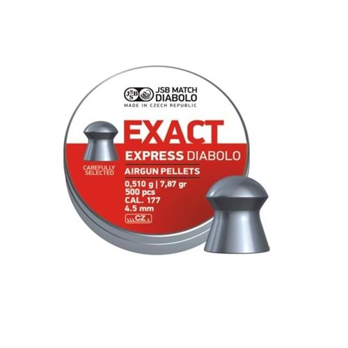 JSB EXACT EXPRESS DIABOLO HAVALI SAÇMASI 4,52MM 500PCS