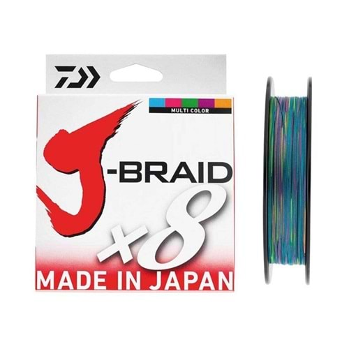 Daiwa J-Braid 8B Multi Colour 150m 0,13mm İp Misina