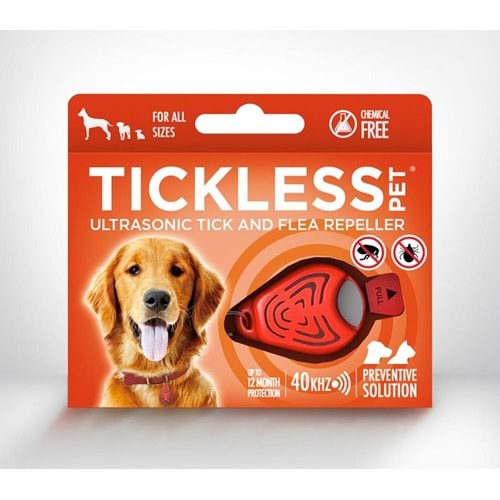 Tickless Pet Ultrasonic Turuncu - Kedi ve Köpek İçin Kene Bit Pire Kovucu