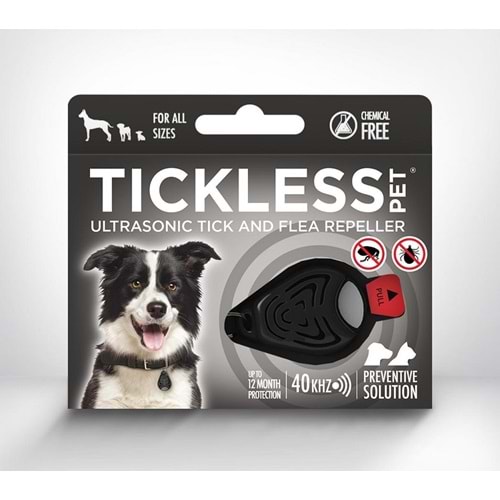 Tickless Pet Ultrasonic Siyah - Kedi ve Köpek İçin Kene Bit Pire Kovucu