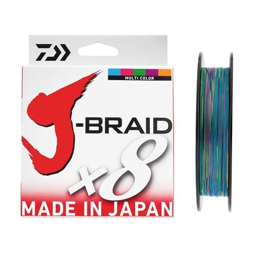 Daiwa J-Braid 8B Multi Colour 150m 0,16mm İp Misina
