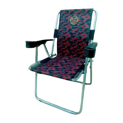Atef Lüx Bardaklılı Katlanabilir Sandalye