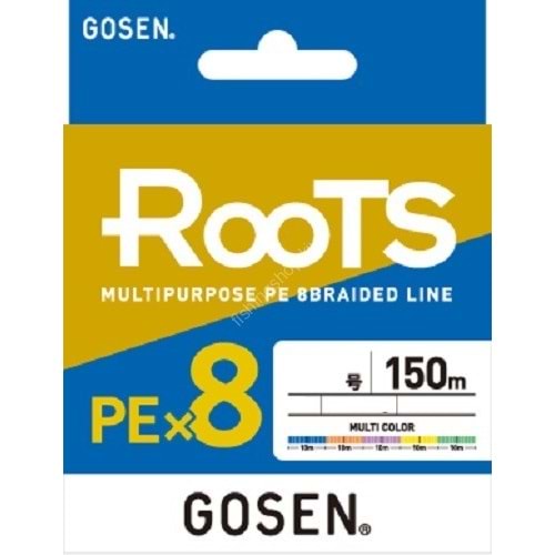 0.8PE Gosen X8 Roots PE 8 Örgü Spin İp Misina 150mt Multi Color