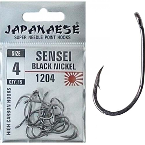 Japanese Sensei Black Nickel 1204 Delikli Olta İğnesi