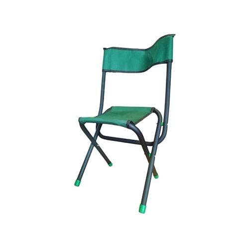 Arkalıklı Sırtlıklı Katlanabilir Yeşil Tabure Sandalye