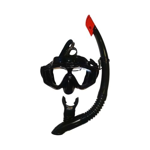 Apnea Miami Siyah Maske Şnorkel Set