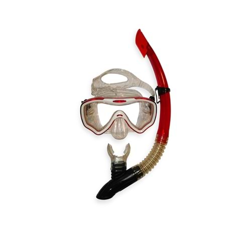 Apnea İbiza Kırmızı Maske Şnorkel Set