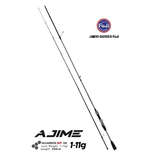 Fujin Ajime 228cm 1-11gr LRF High Carbon 30-T HG Olta Kamışı FAJ-762L