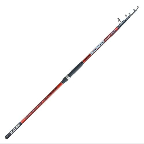 BAUER RAPIDO TELESKOPİK SURF OLTA KAMIŞI 390 CM 100-200 Gr.