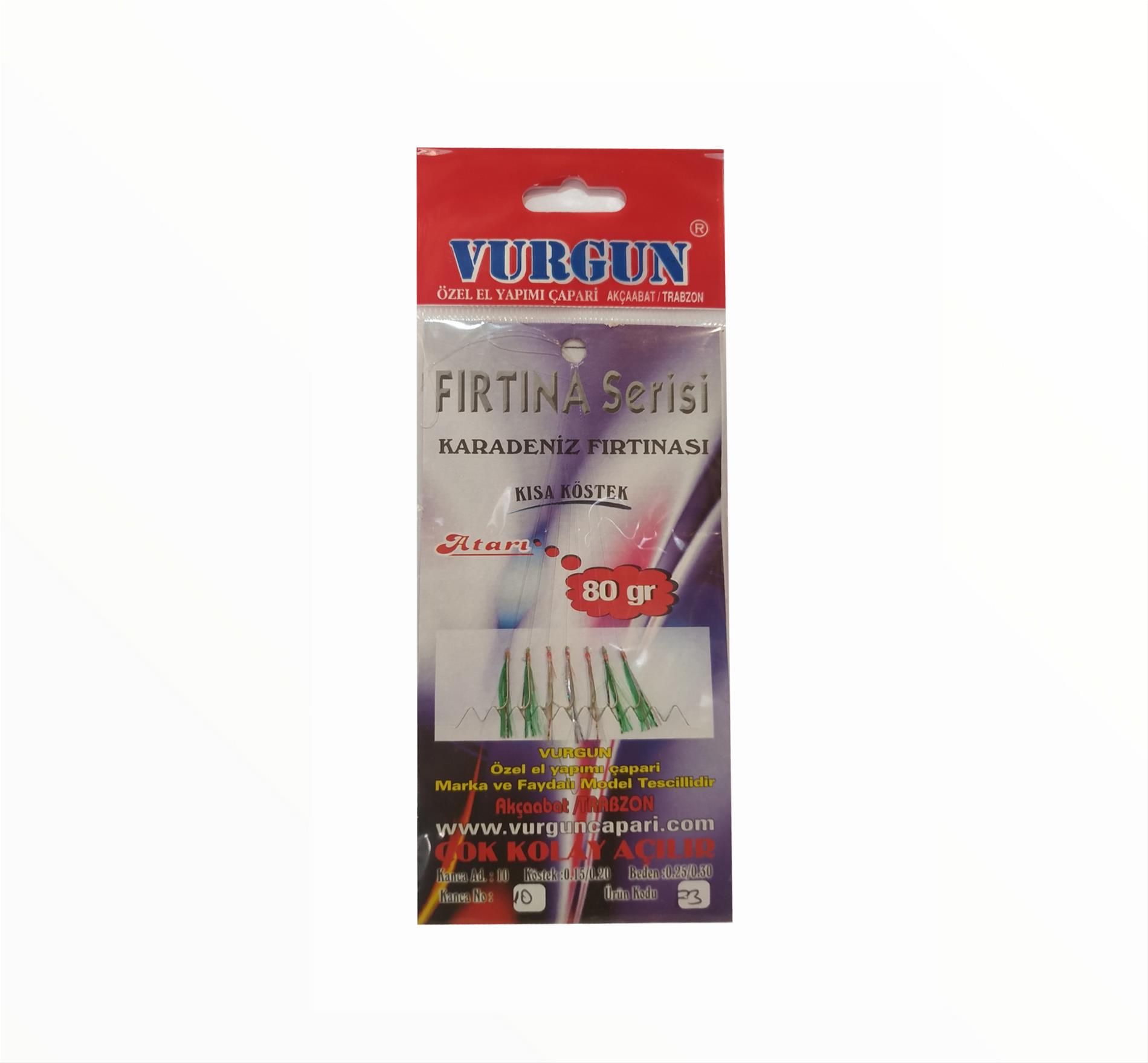 VURGUN 80gr 7 iğneli 2 Renkli Renkli Organze Çapari