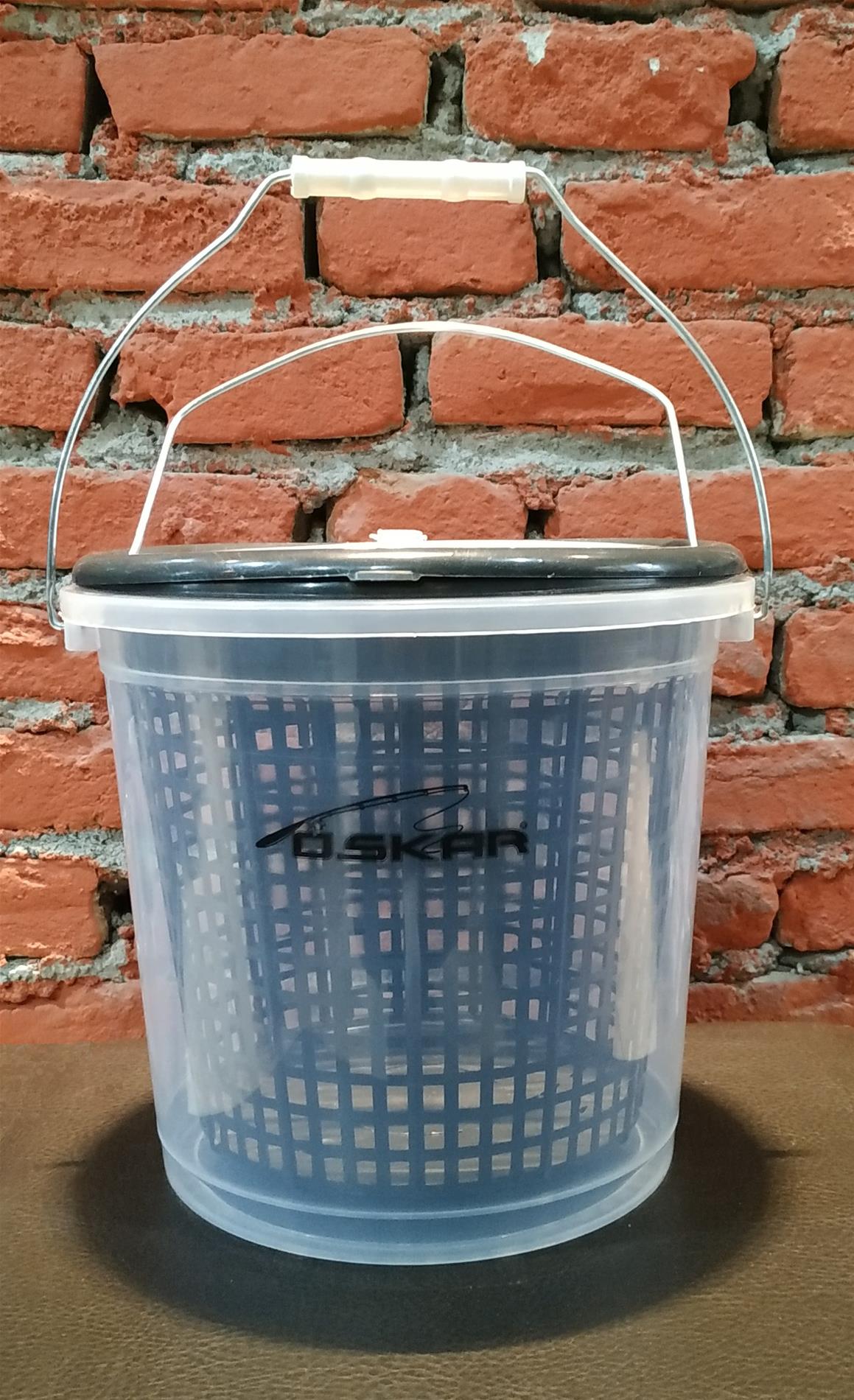 Oskar Süzgeçli Şeffaf Balıkçı Kovası