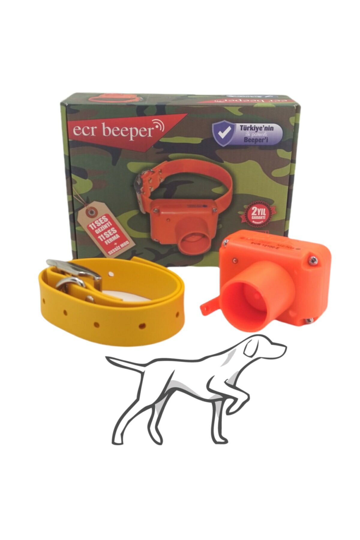 ECR 12100-E YENİLENMİŞ BEEPER TASMA (Elektronik Ferma Tasması)
