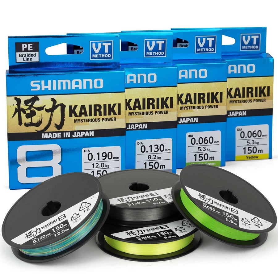 Shimano Kairiki 8 150m Mantis Green 0.100mm/6.5kg