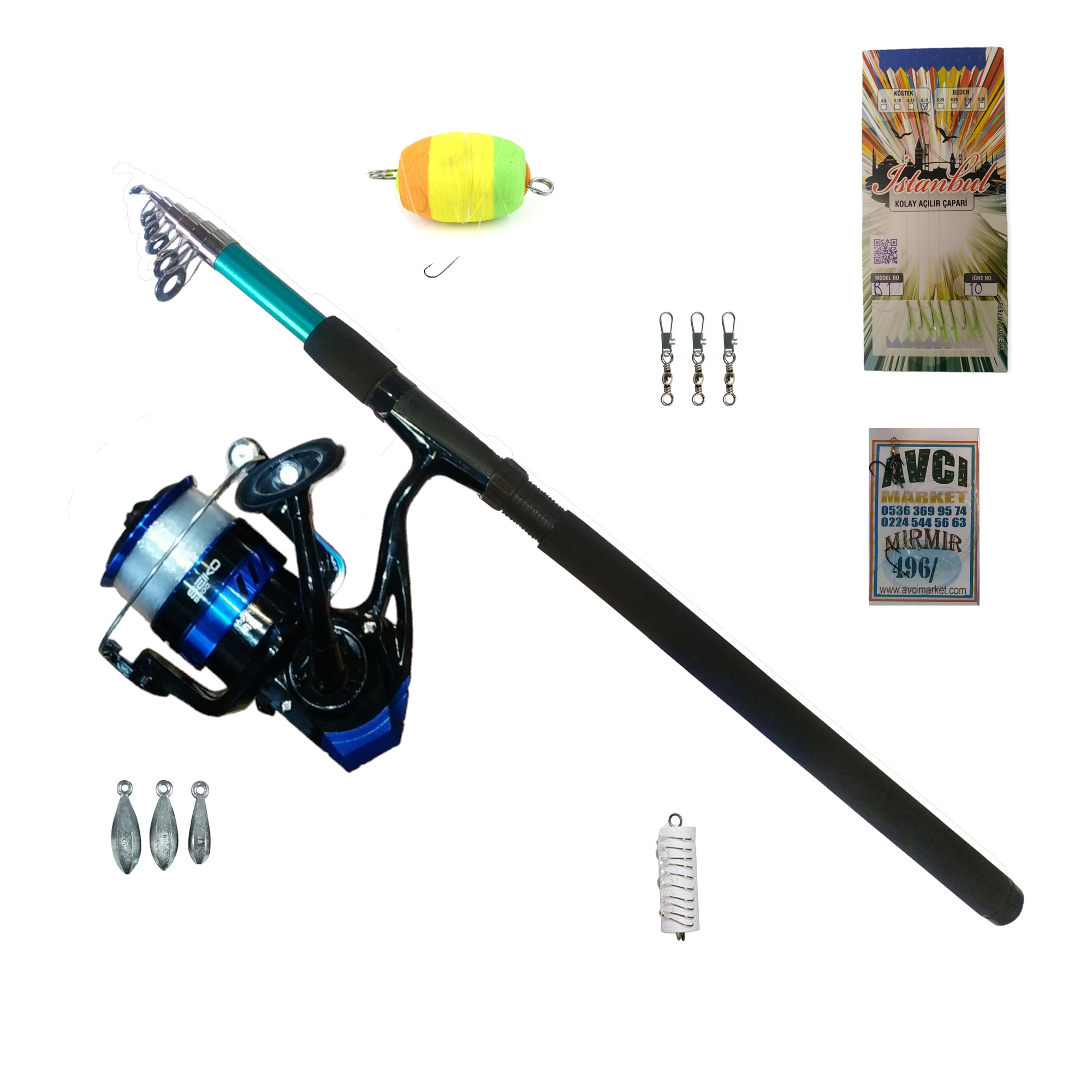 Kıyı Balıkçılığı 360cm Balıkçılık Seti Olta Takımı