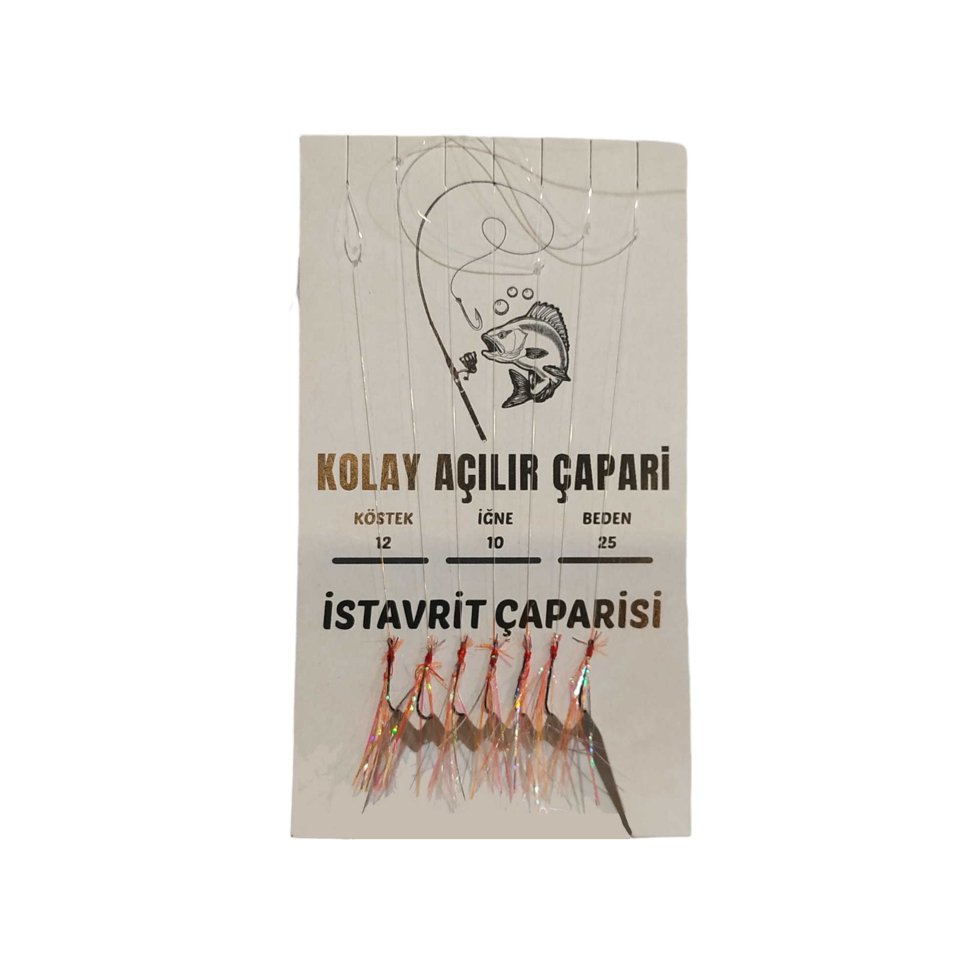 7 Siyah İğneli Turuncu Simli El Yapımı Karton Çapari
