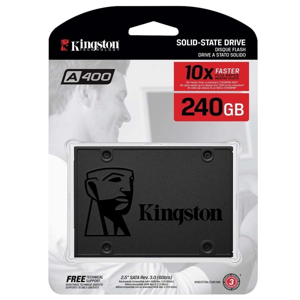 SSD KINGSTON 240GB SA400S37/240G 500/350MBs