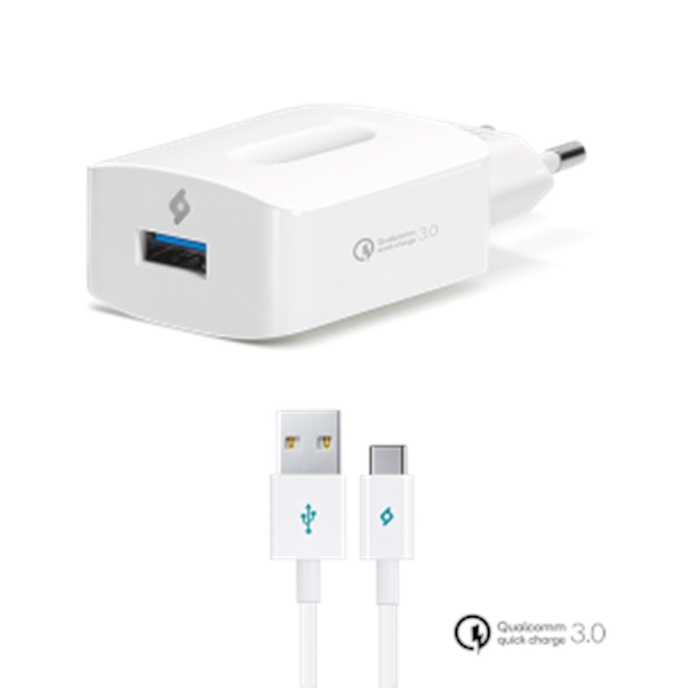 TTEC 2SCQC01C SPEEDCHARGER QC 3.0 TYPE C SEYEHAT SARJ ALETİ