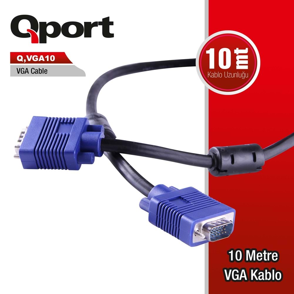 KABLO QPORT Q-VGA10 10MT VGA