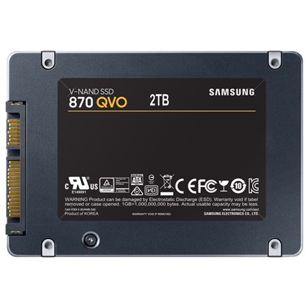 SSD SAMSUNG 870 QVO 2TB MZ-77Q2T0BW 560- 530 MB/s, 2.5