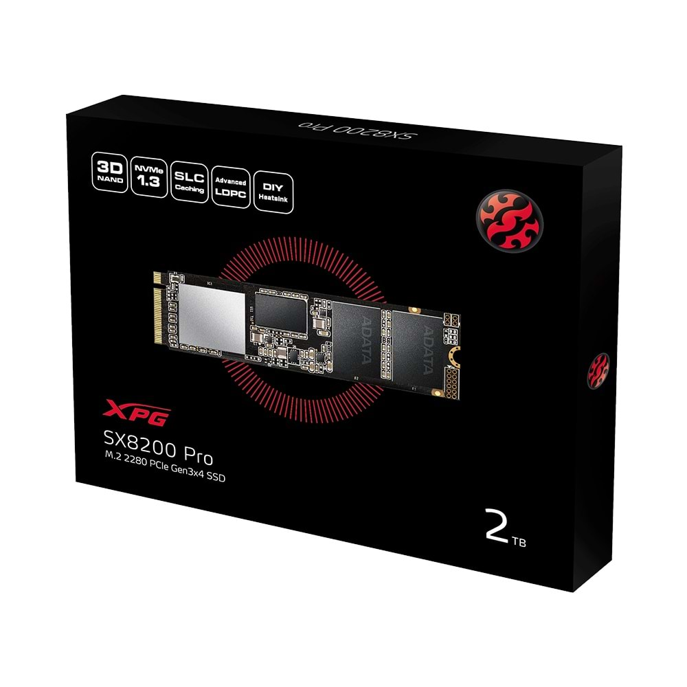 SSD XPG 2TB SX8200PRO M.2 ASX8200PNP-2TTC NVME 3500/3000