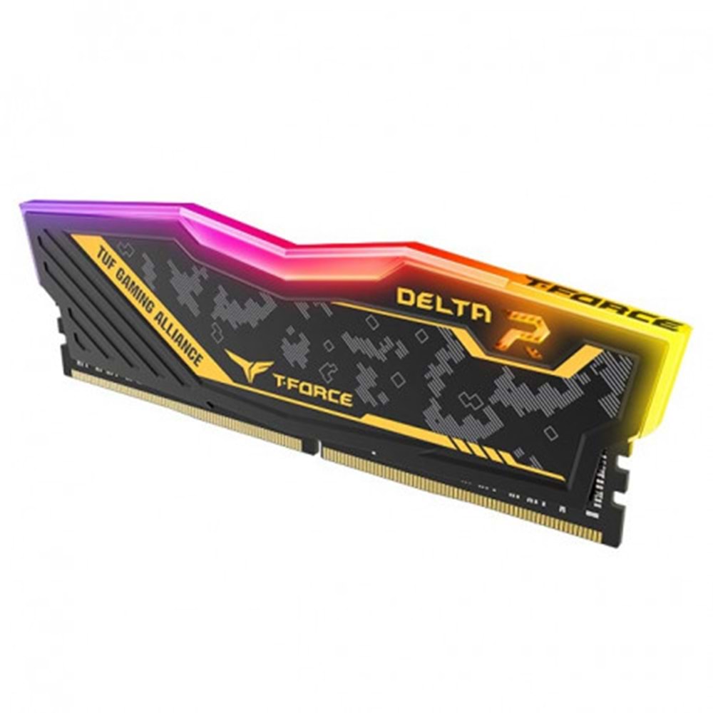 BELLEK TEAM T-FORCE TUF YELLOW DELTA RGB 16GB 3200MHZ DDR4 GAMING