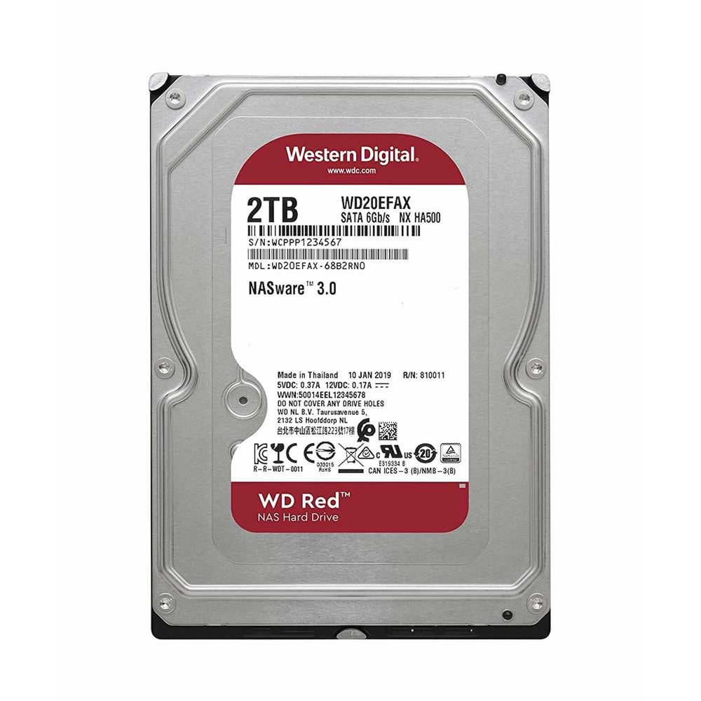 HDD WD 3.5 2TB RED WD20EFPX 64MB 5400RPM 7/24 NAS