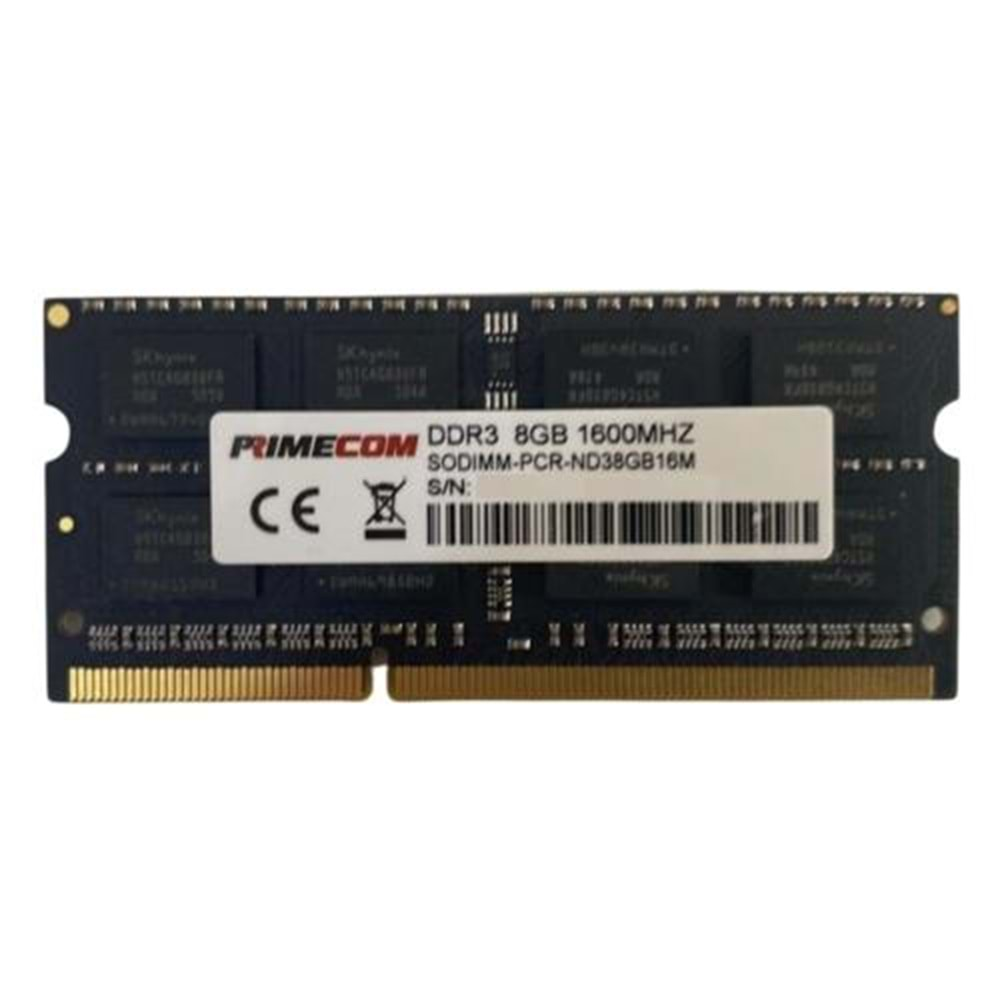 BELLEK PRIMECOM 8GB 1600MHZ DDR3L NOTEBOOK