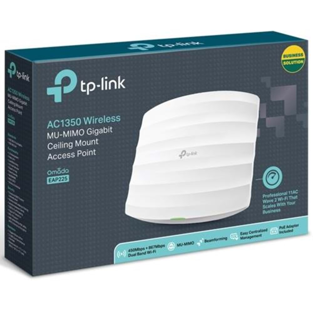 TP-LINK OMADA EAP225 Outdoor AC1350 Dual Band Tavan Tipi